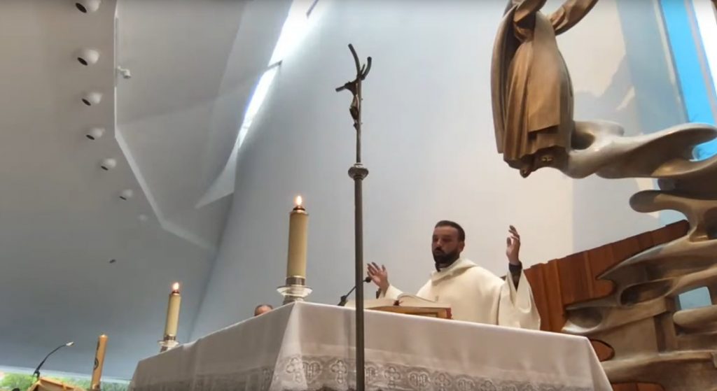 Imagen de la celebración de la misa