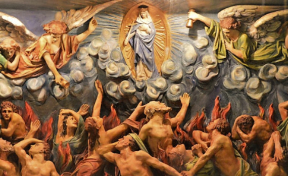 La Virgen baja al purgatorio