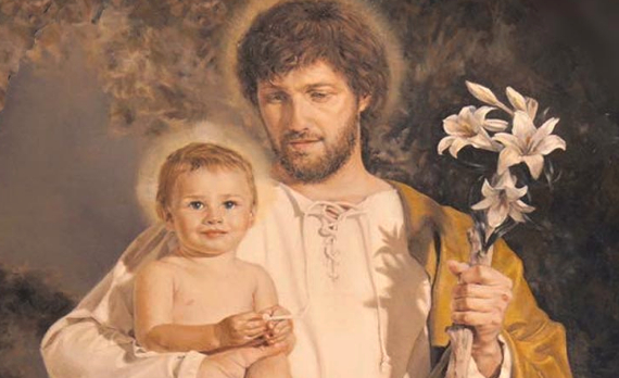 San José y el Niño Jesús