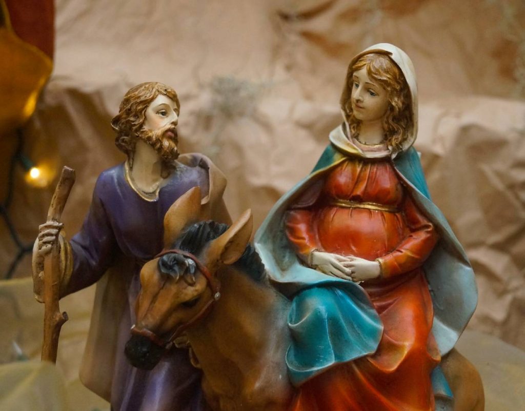 La Virgen y san José camino a Belén