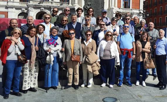 El grupo de peregrinos de la parroquia Santa Teresa de Jesús, en su mayoría Grupo de vida ascendente