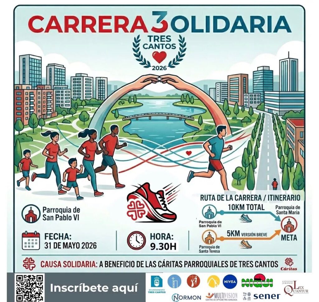 Cartel de la Carrera Solidaria 3 Parroquias
